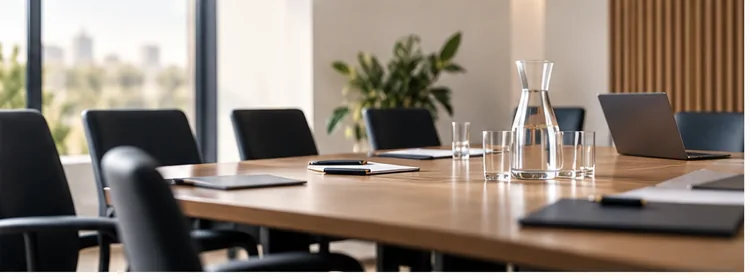 Salle de réunion professionnelle pour réunions de CSE